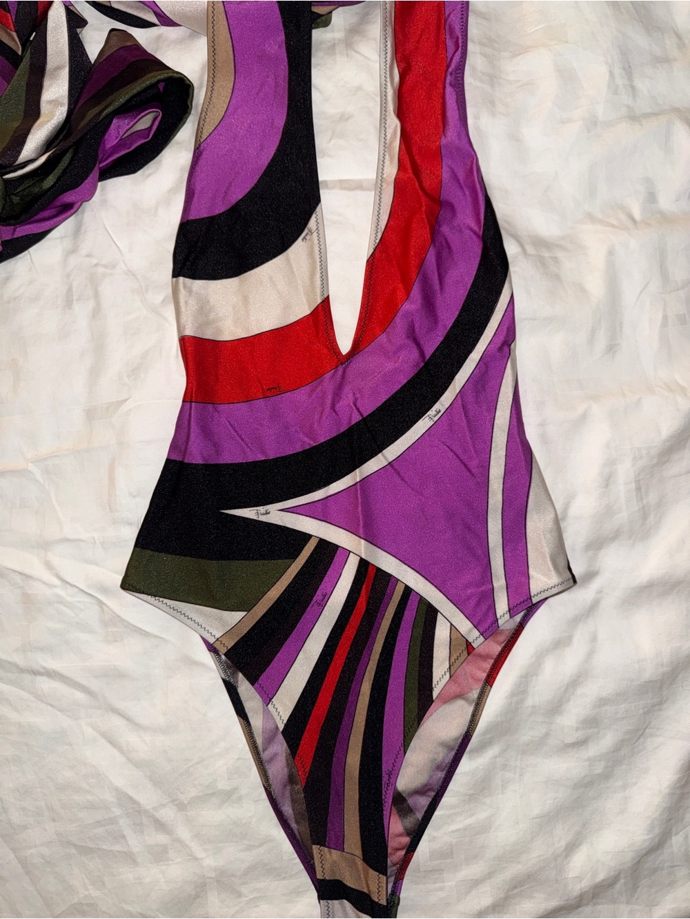 Pucci Iride Halterneck Swimsuit - Picture 3 of 7